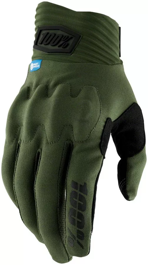 100% Cognito Smart Shock Gloves - Army Green Men's 2X-Large