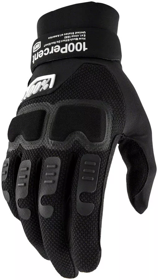 100% Langdale Gloves - Black Small