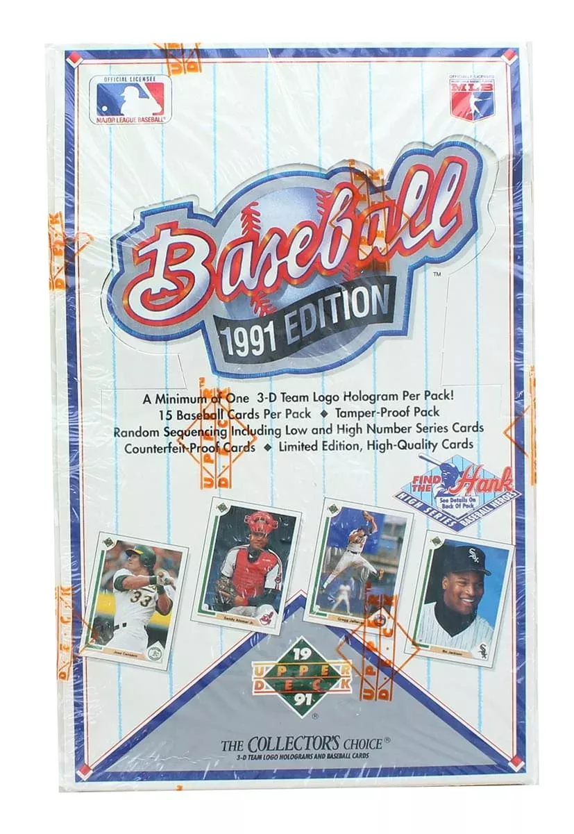 1991 Upper Deck Baseball High Series "Find the Hank" Box
