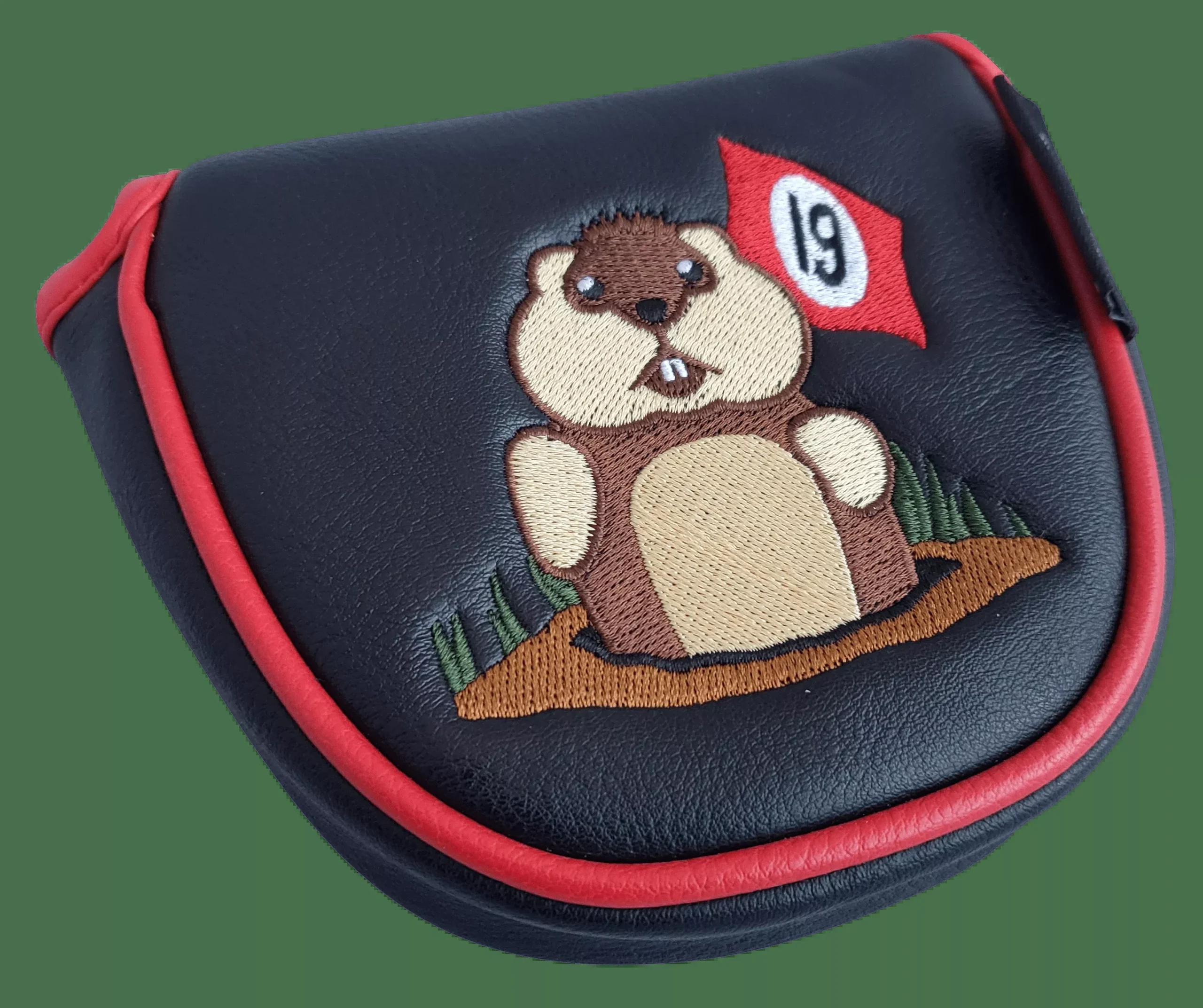 19th Hole Gopher Embroidered Putter Cover by ReadyGOLF - Mallet