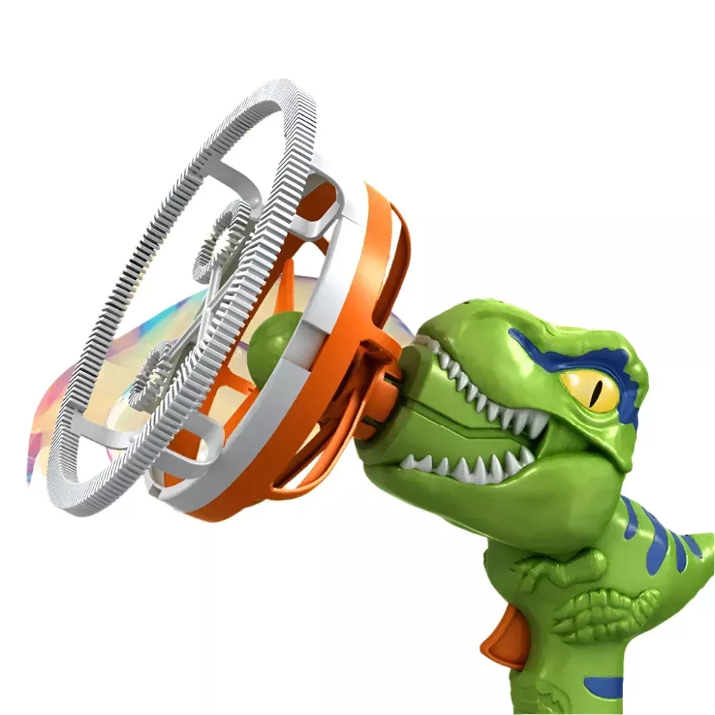 2-in-1 Electric Bubble Gun ToyDinosaur Bubble Machine for Kids