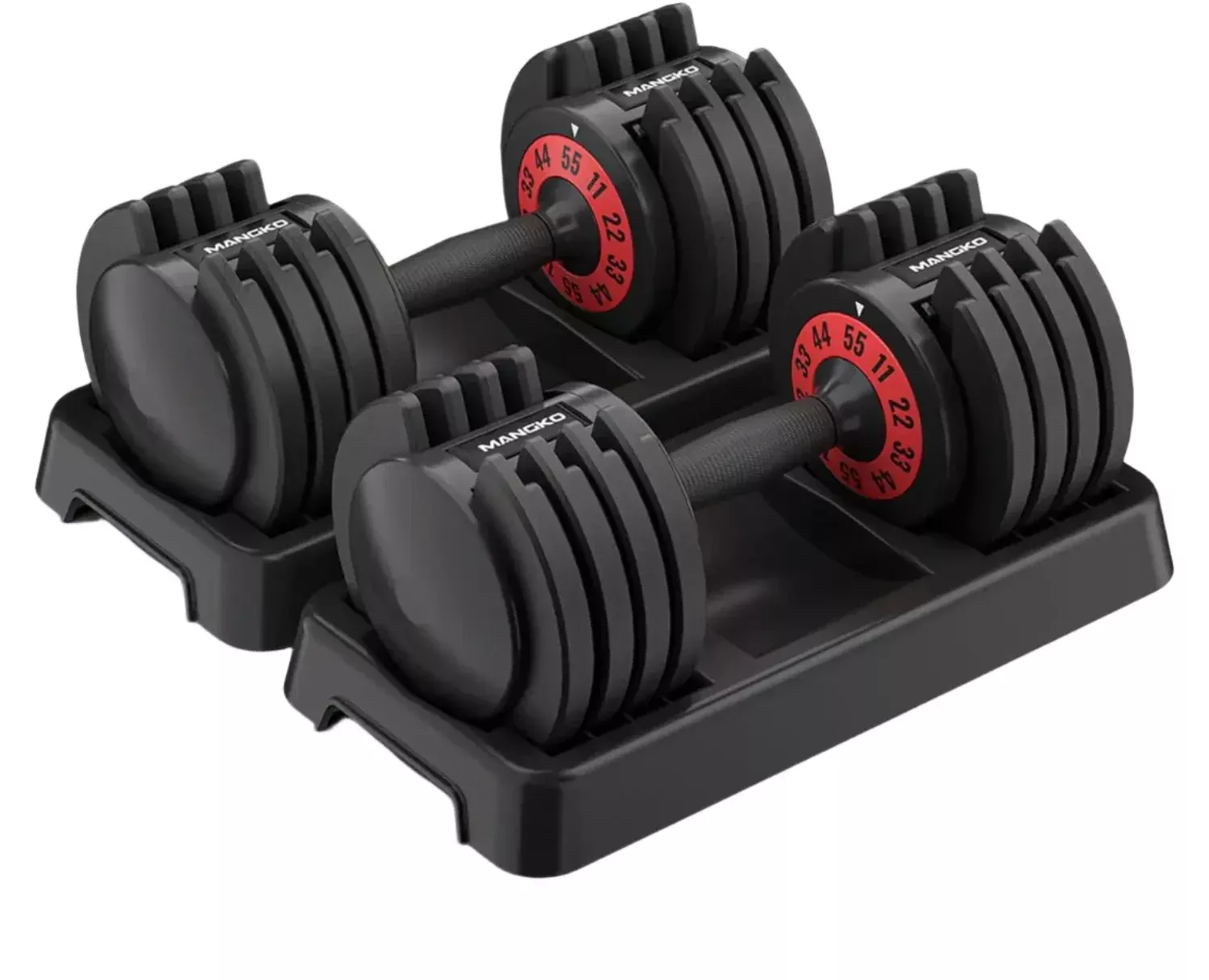 25-55 lb Adjustable Dumbbell with Metal Handle