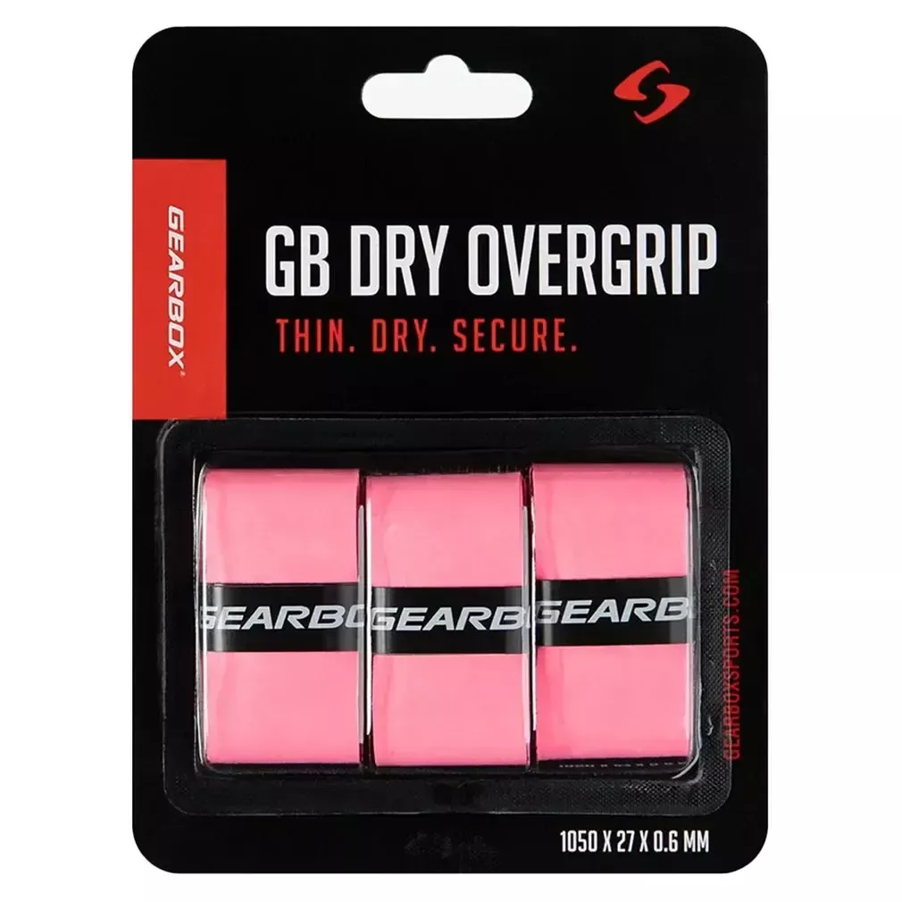 3-Pack Dry Pickleball Overgrip Hot Pink
