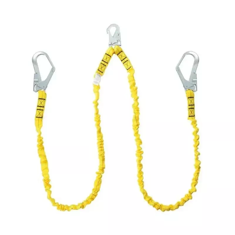 38mm Fall Protection Lanyard with Dual Snap Hooks