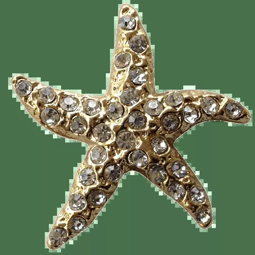 3D Starfish Crystal Ball Marker & Hat Clip by ReadyGOLF