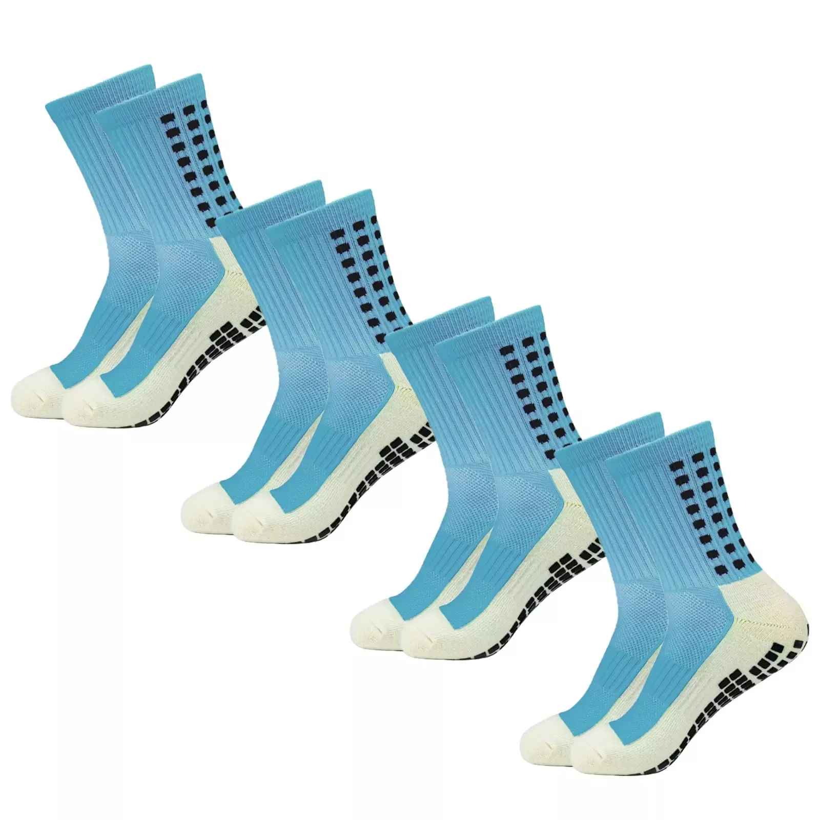 4 Pack Men s Anti Slip Soccer Socks