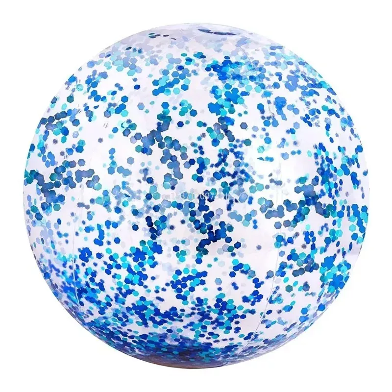40/60cm Inflatable Glitter Beach BallPerfect for Summer Pool Parties!