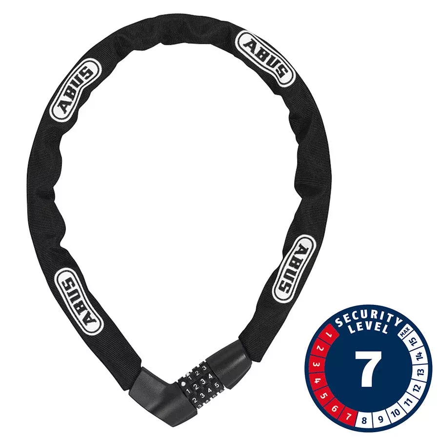 Abus Tresor 1385 Chain Lock Combo 7mm 110cm 3.6' Black
