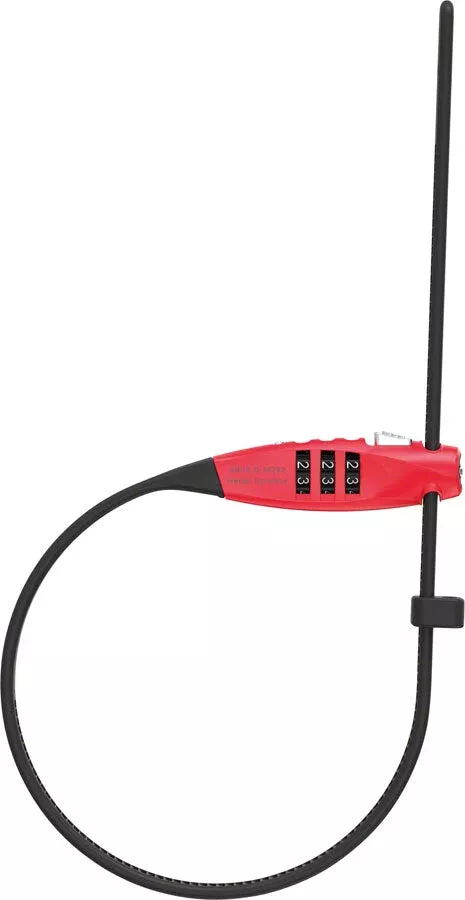 AbusCombiflex Travel Guard Combo Lock - Red