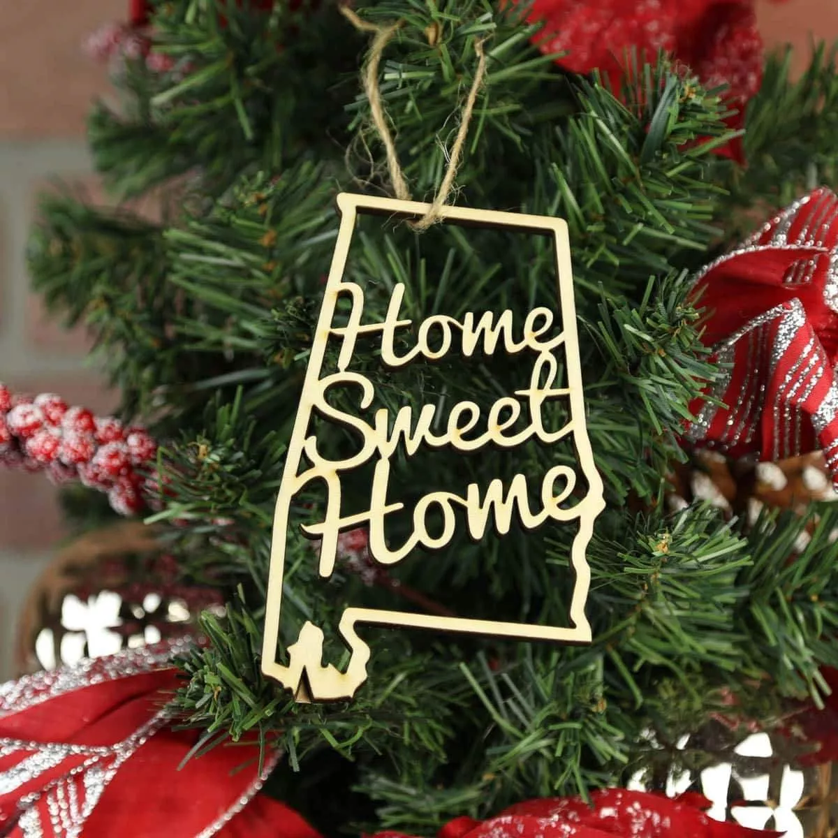 Alabama Home Sweet Home Ornaments