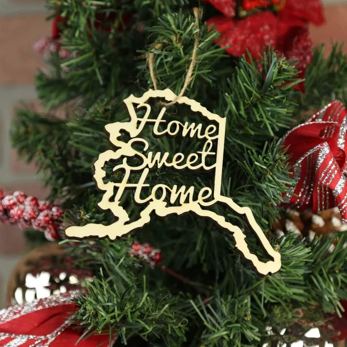 Alaska Home Sweet Home Ornaments