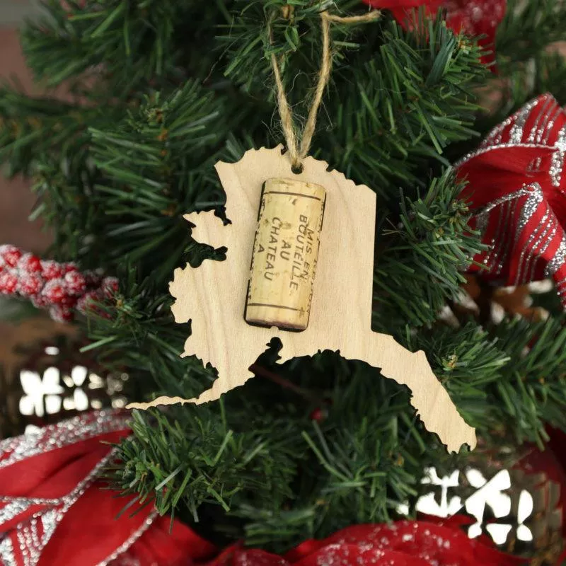 Alaska Wine Cork Holder Ornaments