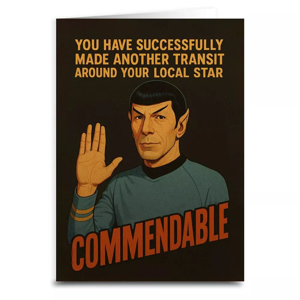 Another Transit Around Your Local Star Birthday Greeting Card