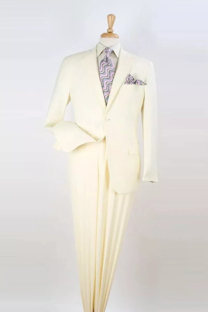 Apollo King Ivory Modern Fit Two-Button Suit