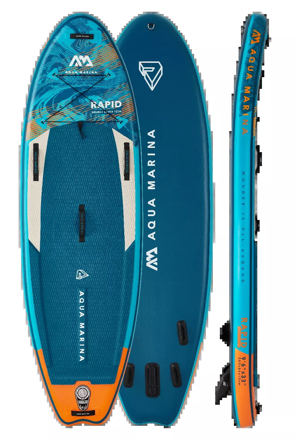 Aqua Marina RAPID 9'6" Inflatable Paddle Board River SUP