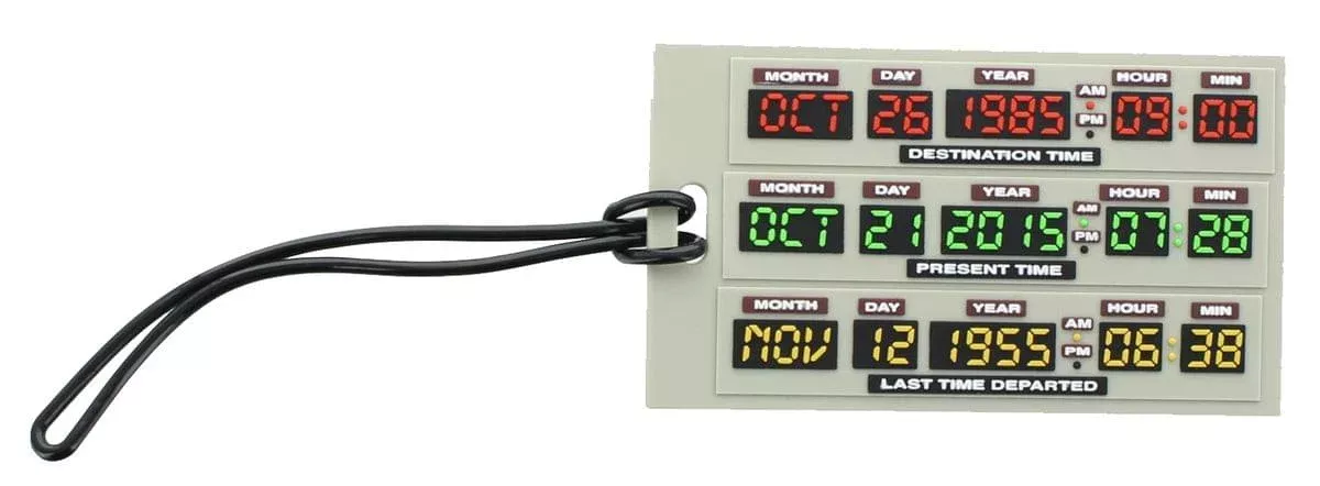 Back to the Future 2.5" x 4.25" PVC Luggage Tag