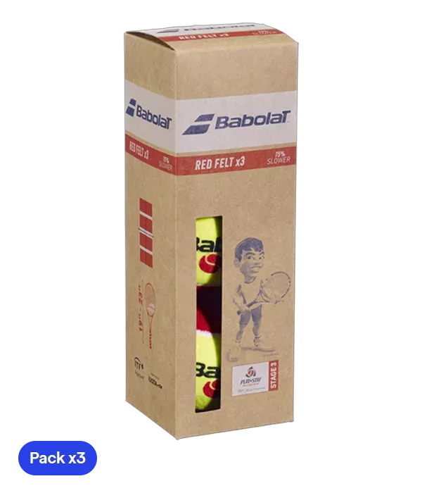 BallsBabolat Stage 3 Red Felt Minitenis