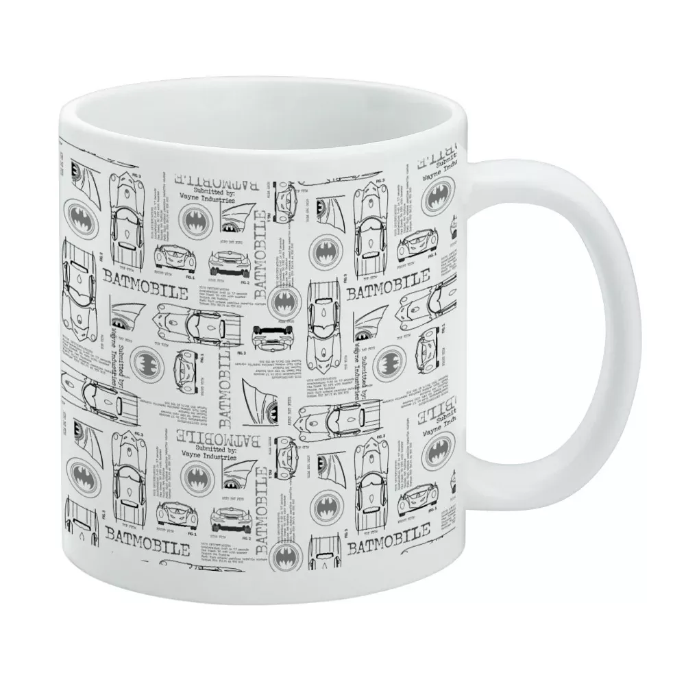 Batman - Batmobile Blueprints Mug