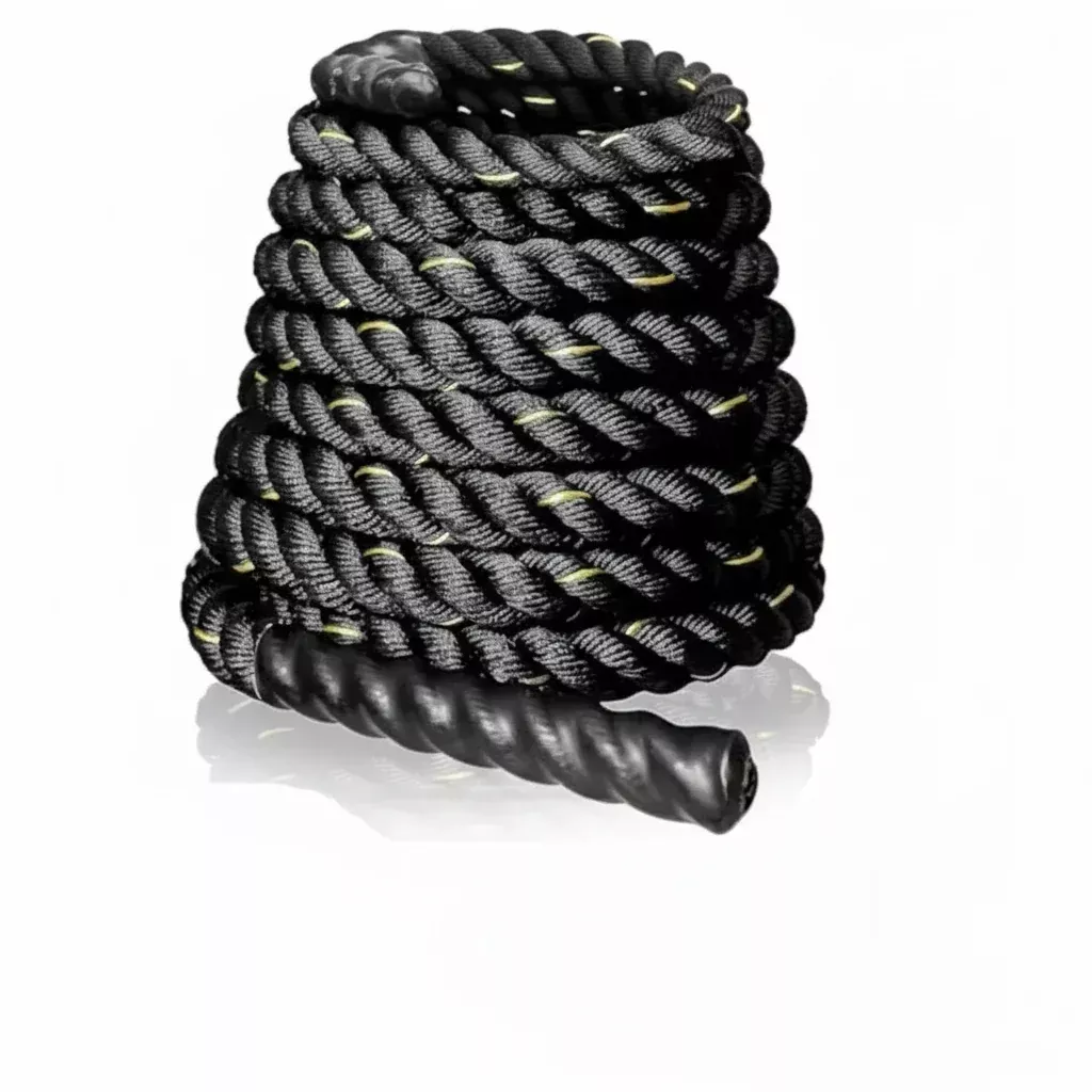 Battle Ropes with Protective Sleeve Home Gym Strength Training