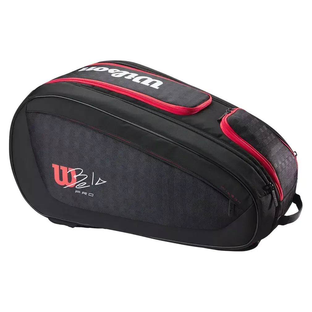 Bela V3 Padel Racquet Bag Black and Red