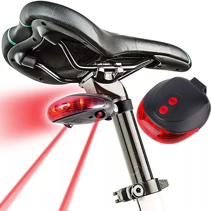 Bicycle Red Tail Light Mountain Laser Light Flashing