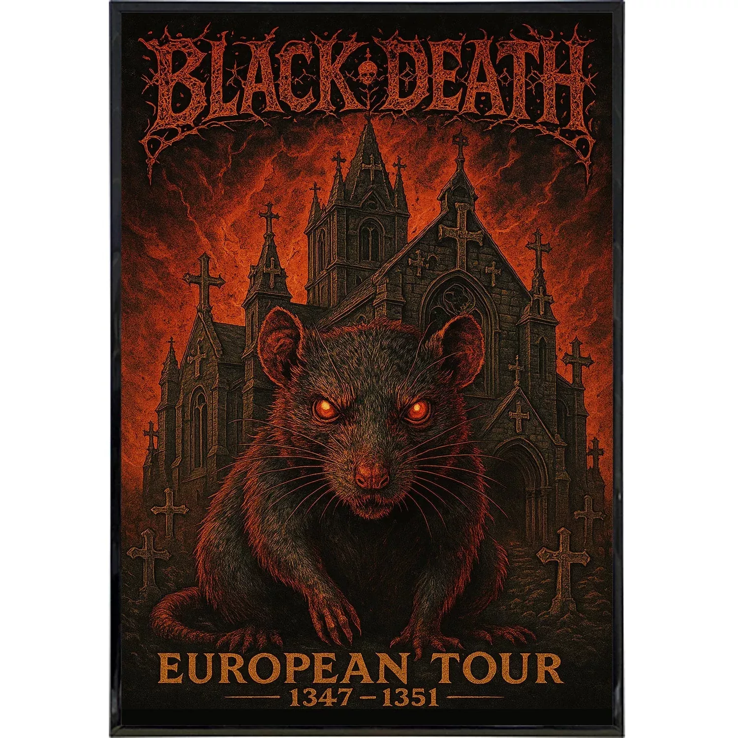 Black Death European Tour Poster Print