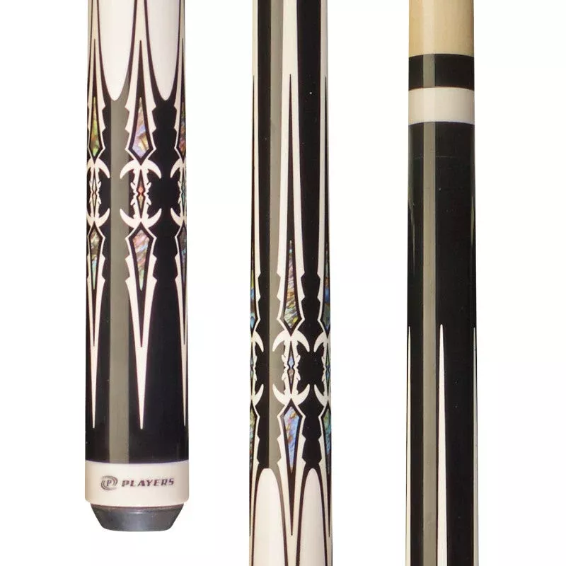 Black Double Sided Dagger Players Cue Stick