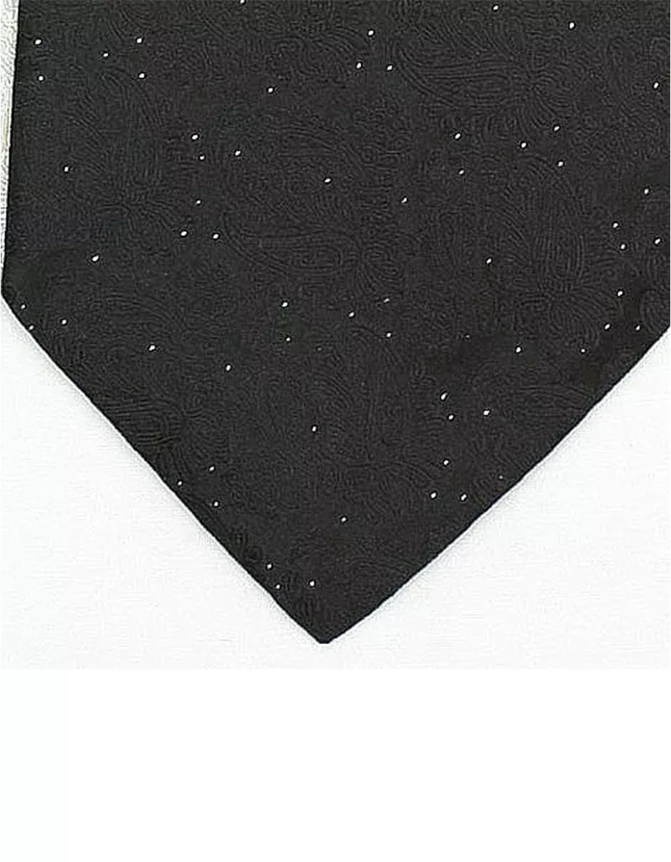 Black Paisley Neck Tie