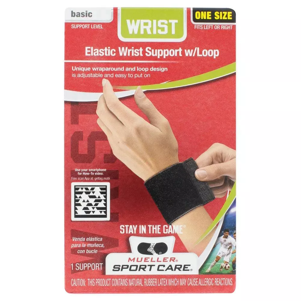 Black Wrist Support with Loop