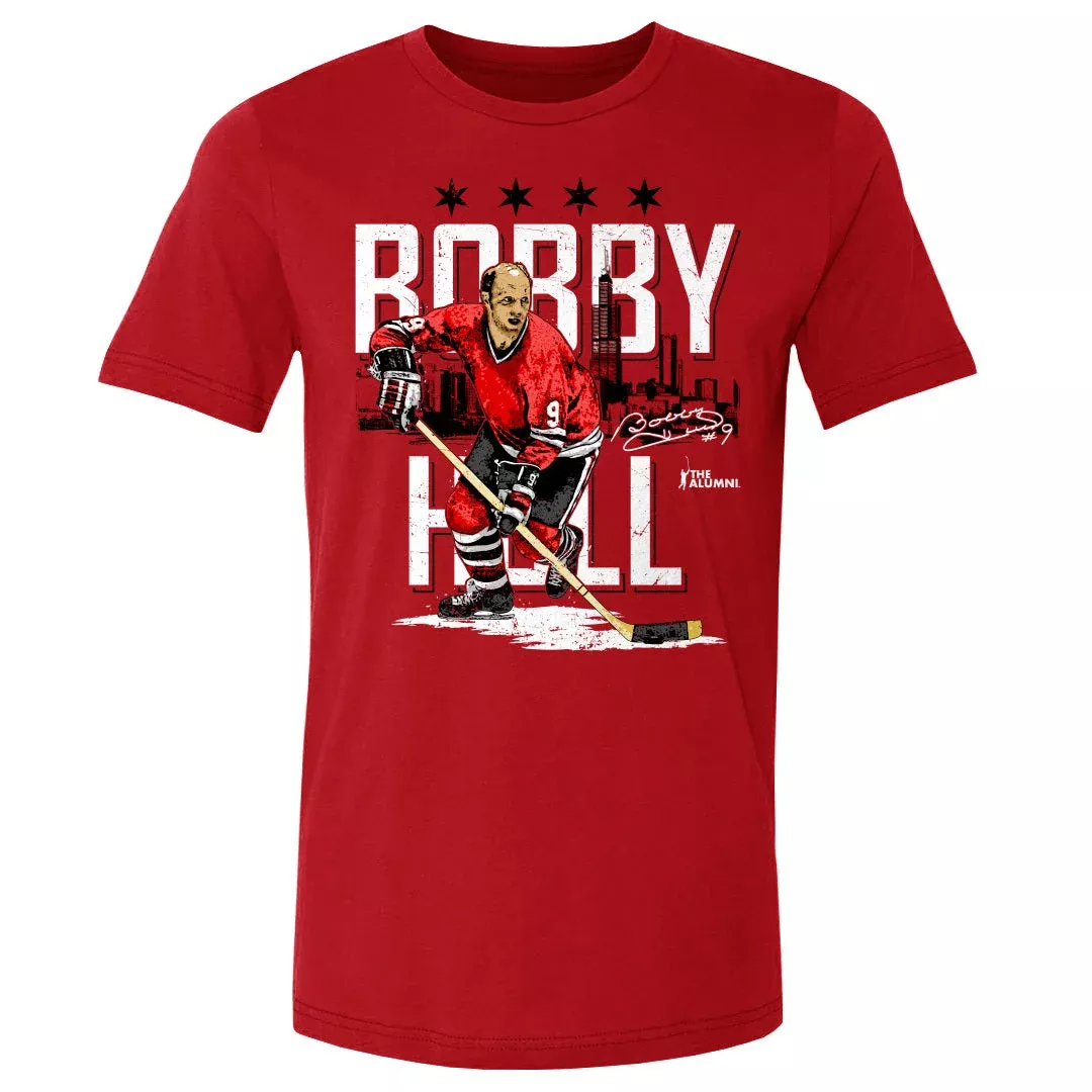 Bobby Hull Chicago Skyline WHT