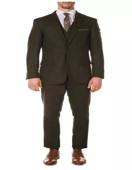 British Suits - Mens Hunter Green Suit - Suit