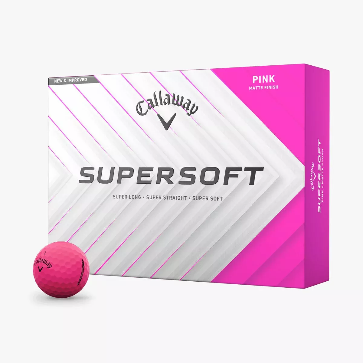 Callaway Supersoft Pink 2025 Golf Balls