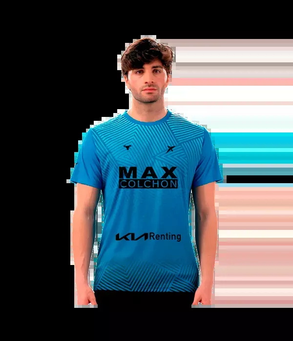 Camiseta Drop Shot Abian Azul Campa