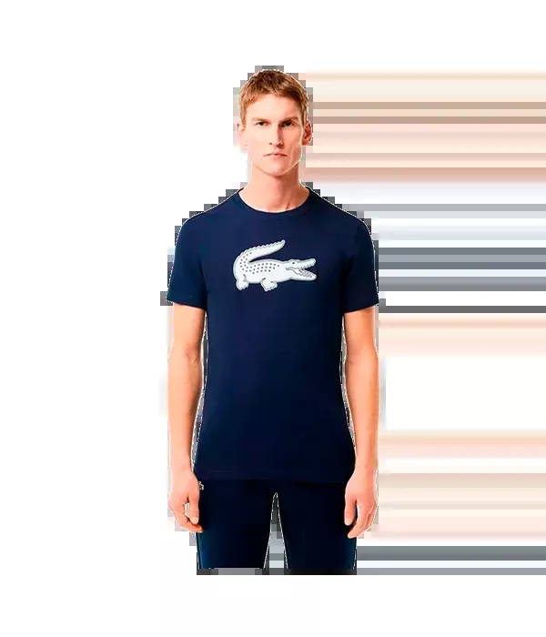 Camiseta Lacoste Regular Fit Algodon Azul Marino 2025
