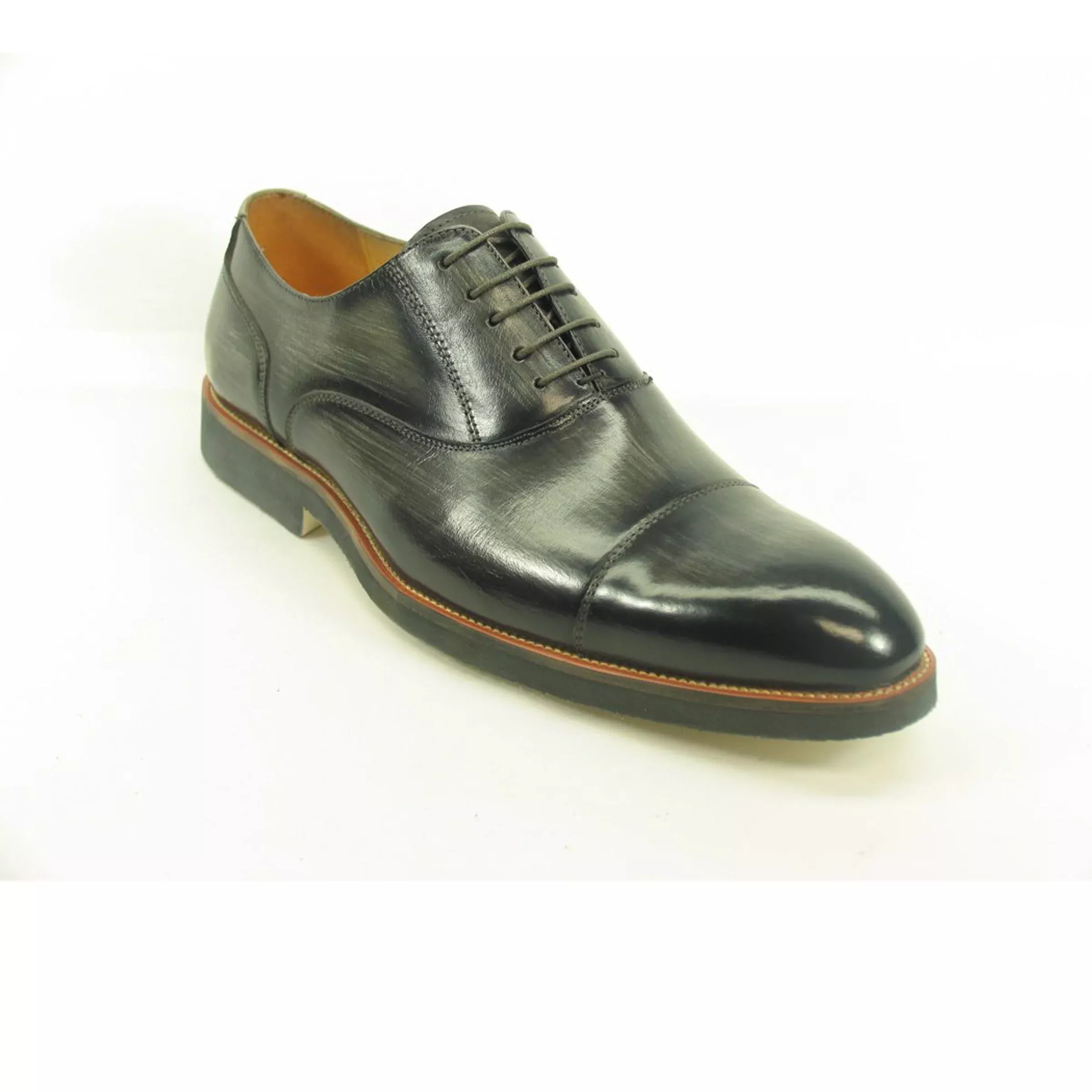 Carrucci Burnished Cap Toe Oxford