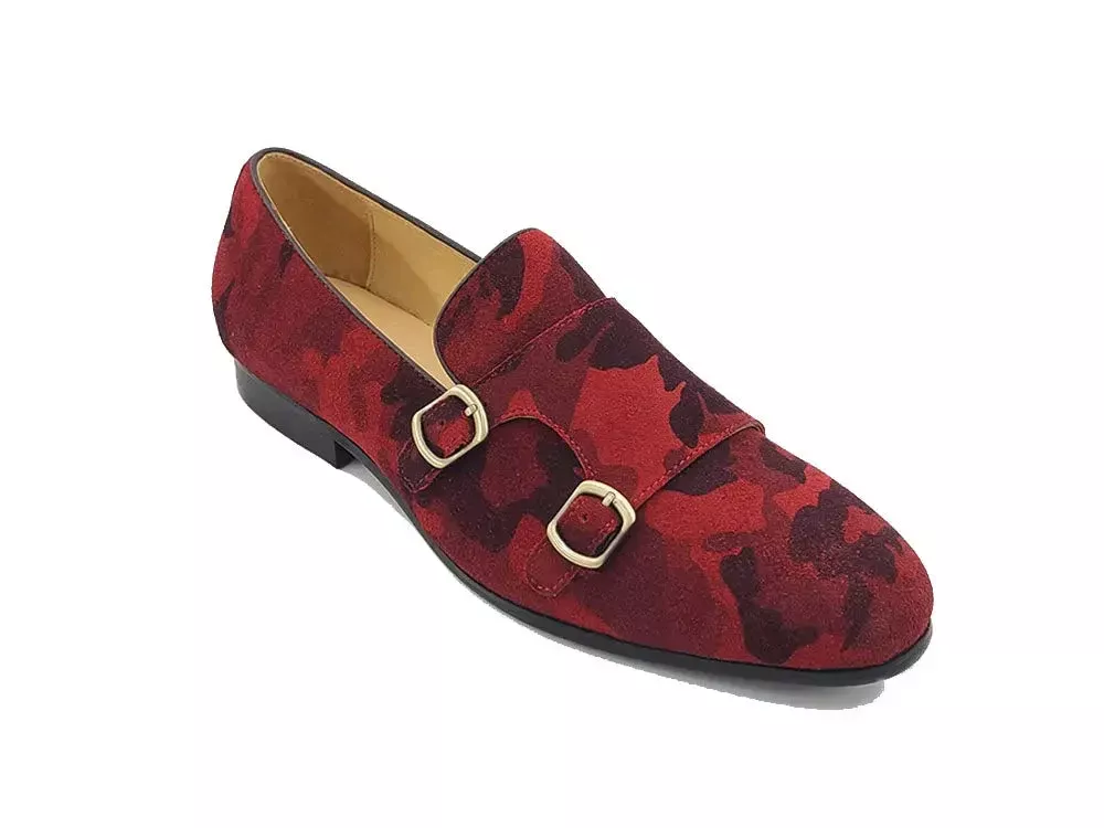 Carrucci Camo Suede Double Monk