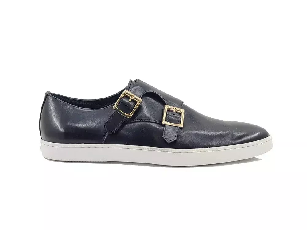 Carrucci Double Monk Strap Leather Sneaker