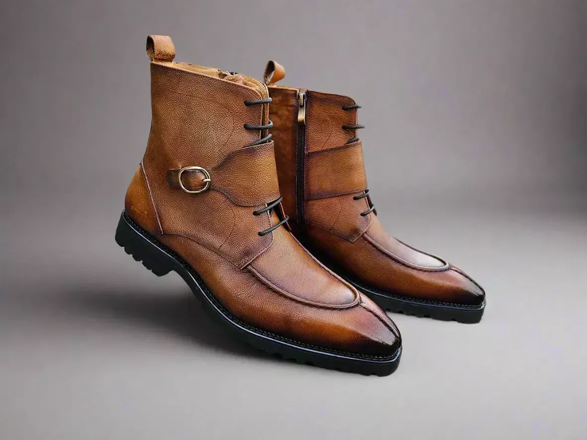 Carrucci Rugged Split Toe Lace-up Boot