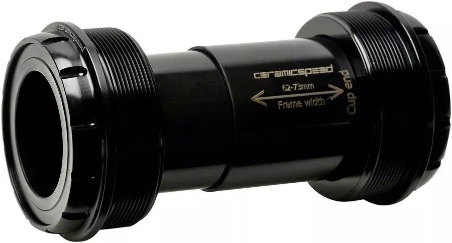 CeramicSpeed T47/73 Bottom Bracket - 30mm Spindle Coated Races Black