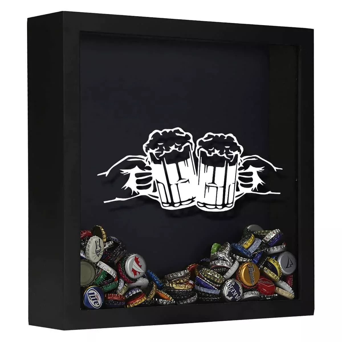 Cheers Beer Cap Shadow Box