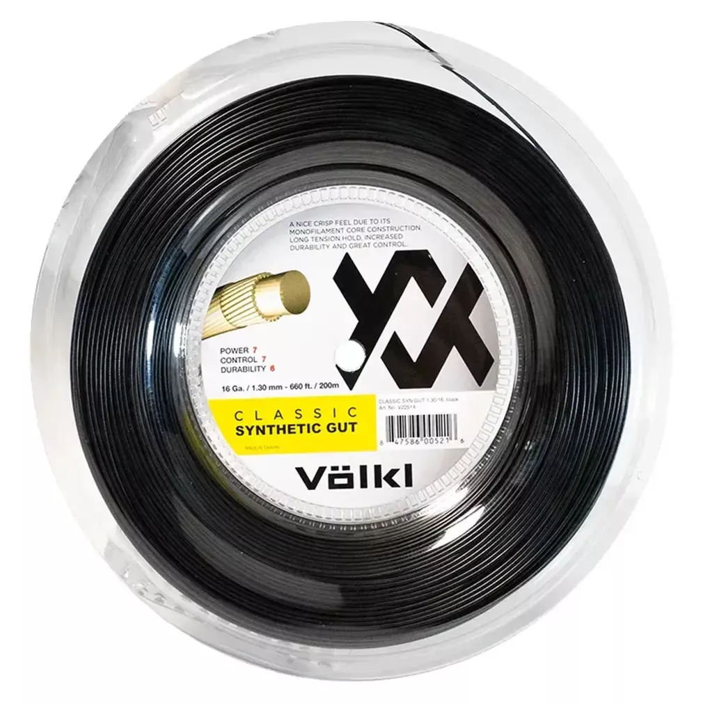 Classic Synthetic Gut 16G/1.30 Reel String Black