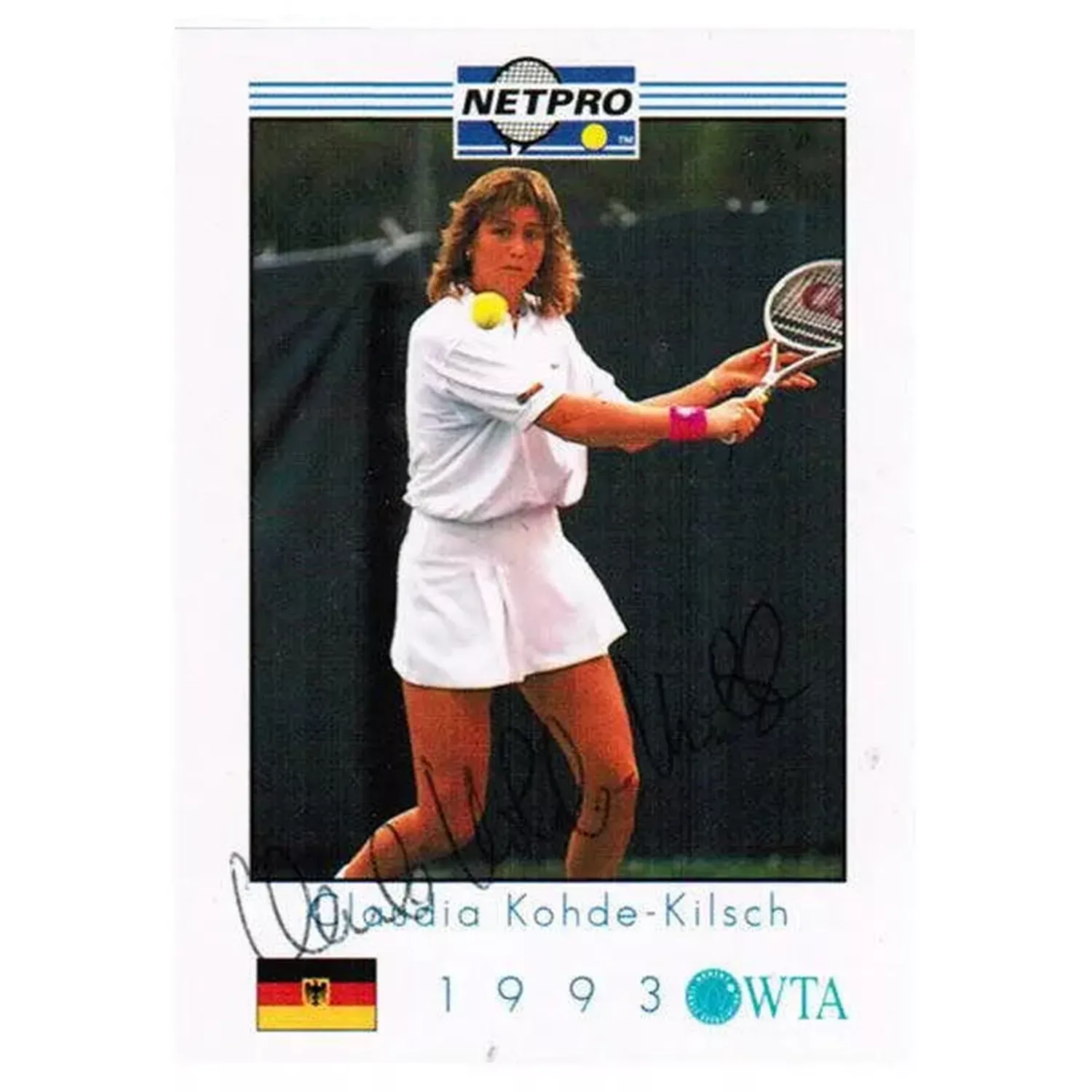 Claudia Kohde-Kilsch Signed Women's Card