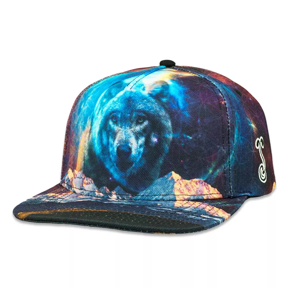 Colorado Threads Wolf Navy Snapback Hat