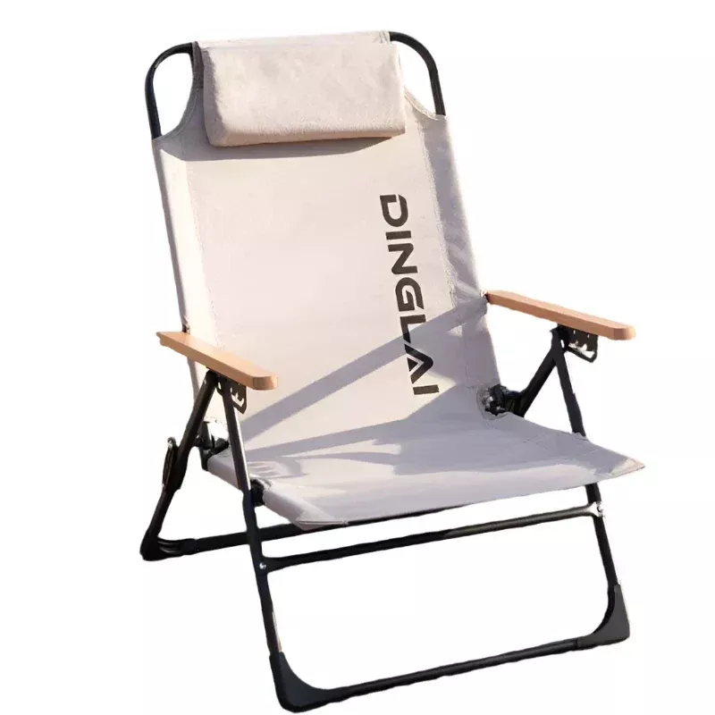 Comfortable Camping ChairAdjustable Foldablewith Pillows