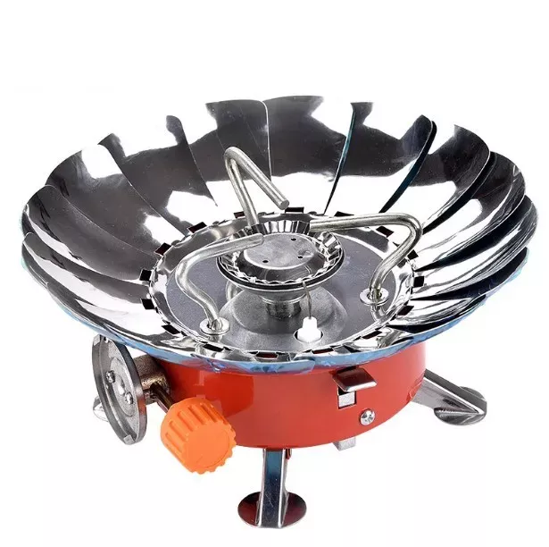 Compact Camping Grill with Wind Protection