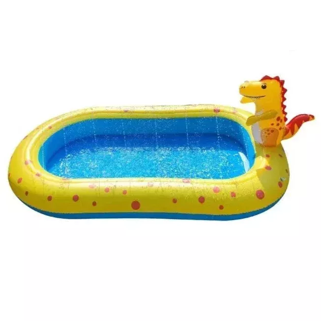 Cool Down and PlayDinosaur Shaped Inflatable Pool for Kids