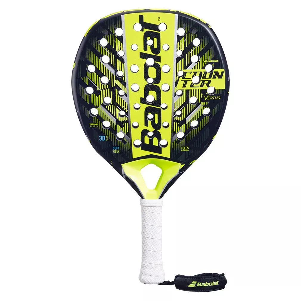 Counter Vertuo 2.5 Padel Racquet Black and Yellow