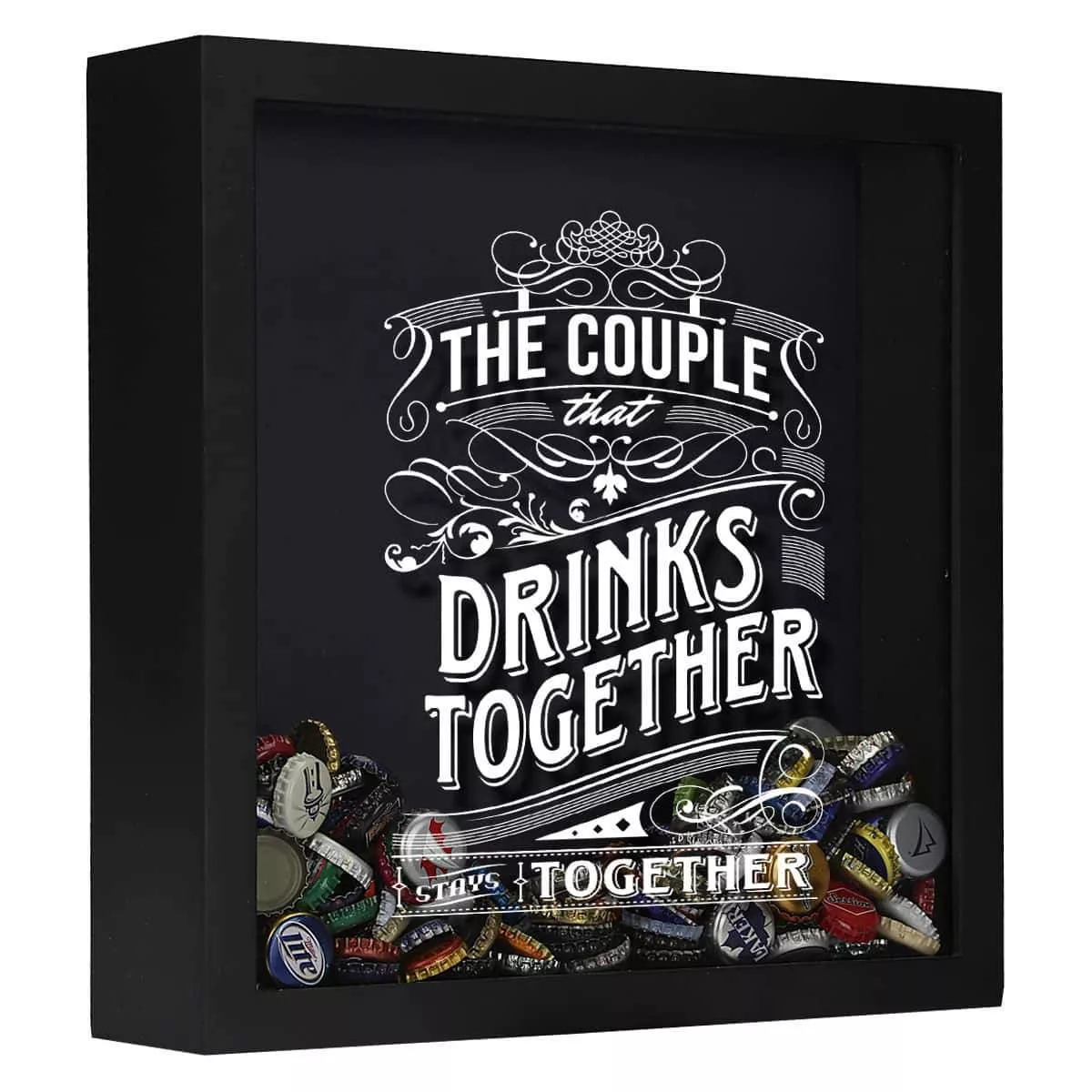 The Couple That Drinks Together Stays Together Shadow Box