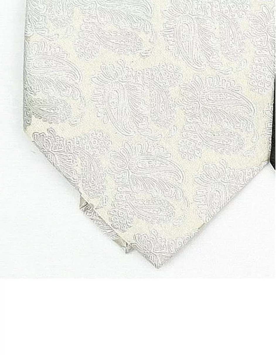 Cream Paisley Neck Tie
