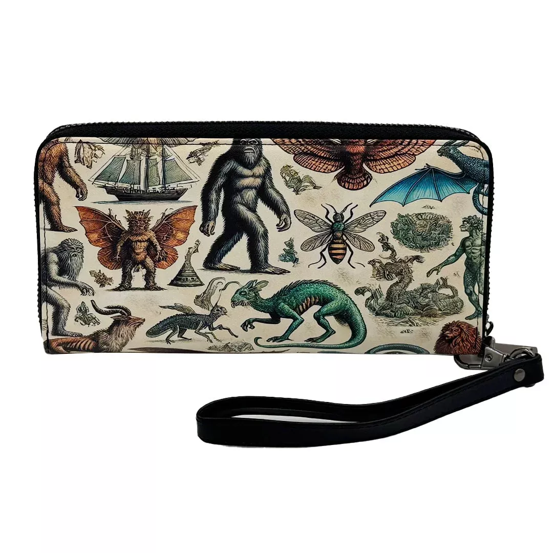 Cryptids and Mythological Creatures Clutch Wallet